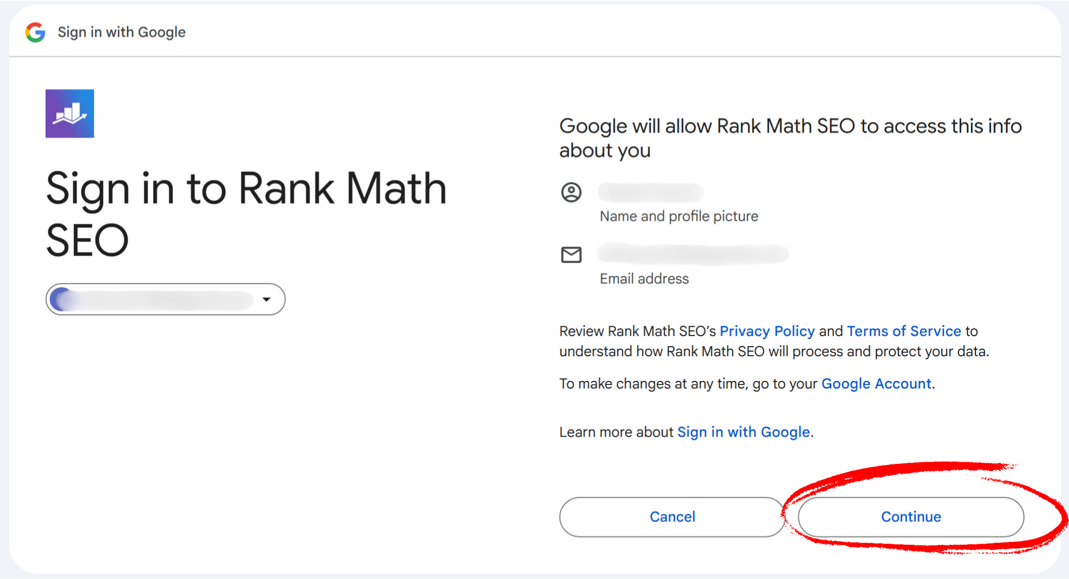 sign in to rank math 